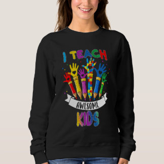 Sweatshirt Sensibilisation sur l'autisme J'Enseigne Awesome K