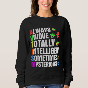 Sweatshirt Sensibilisation sur l'autisme Plus Taille Acceptat