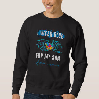 Sweatshirt Sensibilisation sur l'autisme Pour Mon Fils Sensib