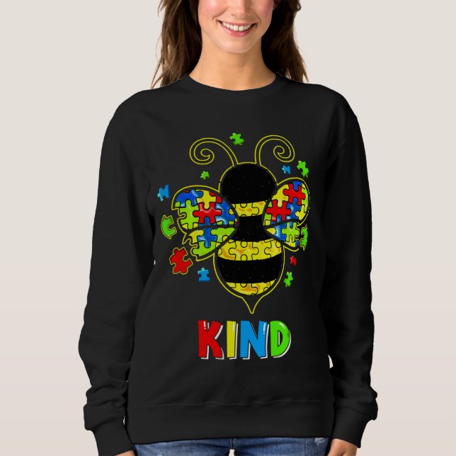 Sweatshirt Sensibilisation sur l'autisme Puzzle Abebe Be Genr (Devant)