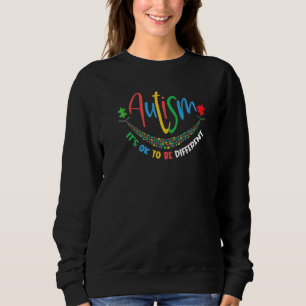 Sweatshirt Sensibilisation sur l'autisme Smile Peace Puzzle P