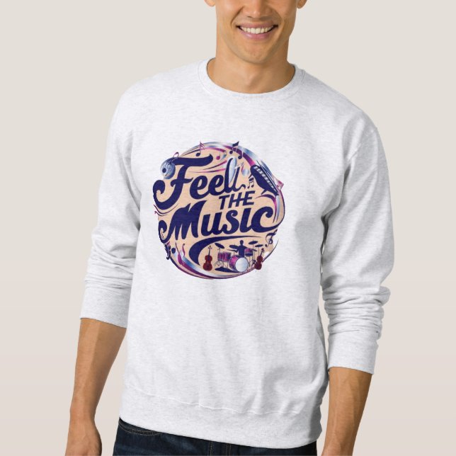 Sweatshirt Sentez la musique (Devant)