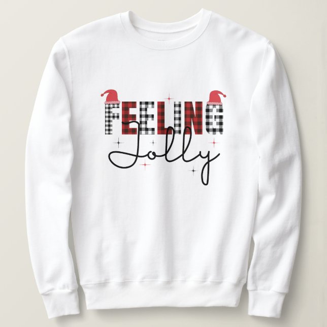 Sweatshirt Sentiment Jolly noël (Design devant)