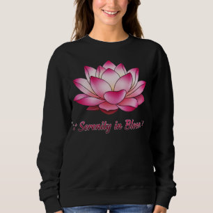 Sweatshirt Sérénité en fleurs Lotus Fleur pacifique Zen Flora