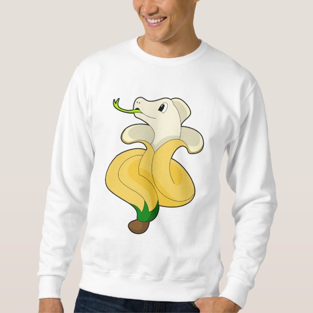 Sweatshirt Serpent avec banane (Devant)