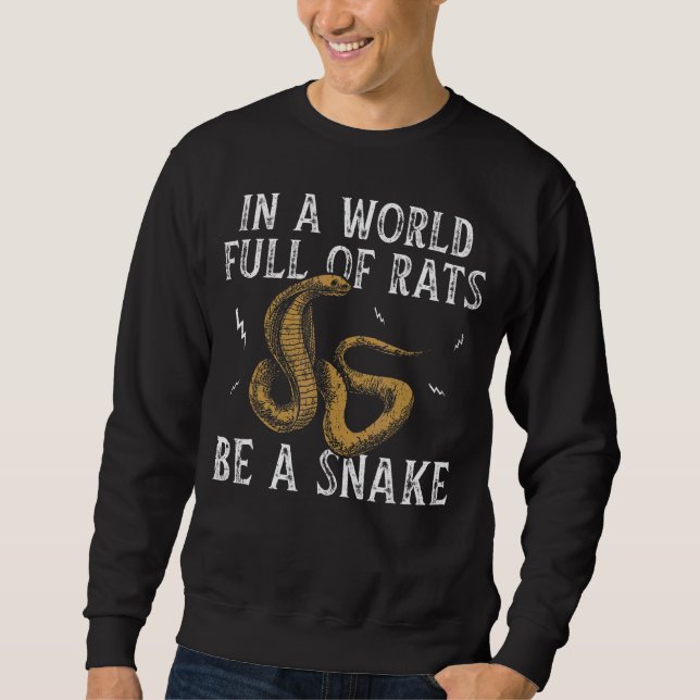 Sweatshirt Serpent de reptile masculin (Devant)