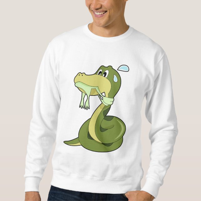 Sweatshirt Serpent drôle (Devant)