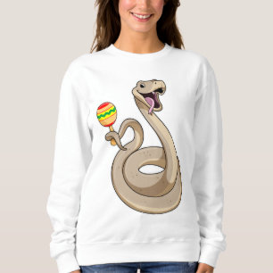 Sweatshirt Serpent en musicien avec Maracas