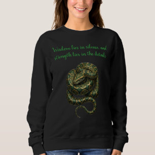 Sweatshirt Serpent sage Art minimaliste Nature - Sweat-shirt 