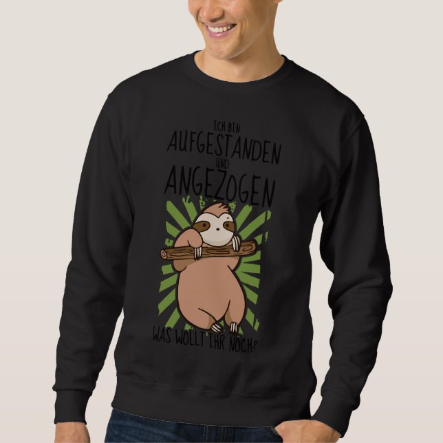 Sweatshirt Serrer La Fente Pour Le Lounger Et La Muffle Matin (Devant)