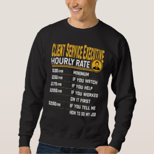 Sweatshirt Service à la clientèle Direction Taux horaire Comp