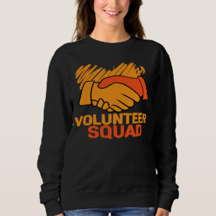 Sweatshirt Service d'incendie de l'équipe de bénévoles aide l