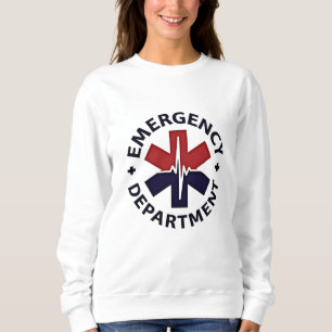 Sweatshirt Service d'urgence - Emblème circulaire minimaliste