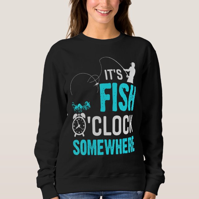 Sweatshirt Ses Poissons Pêche Pêche Nature Extérieure (Devant)