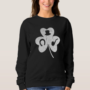 Sweatshirt Shamrock Vert Jour de la Saint Patrick Irlandais F