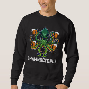 Sweatshirt Shamroctopus Amoureux de la Pieuvre Saint-Patrick
