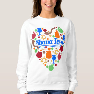 Sweatshirt Shana Tova Rosh Hashanah Jour de l'An juif