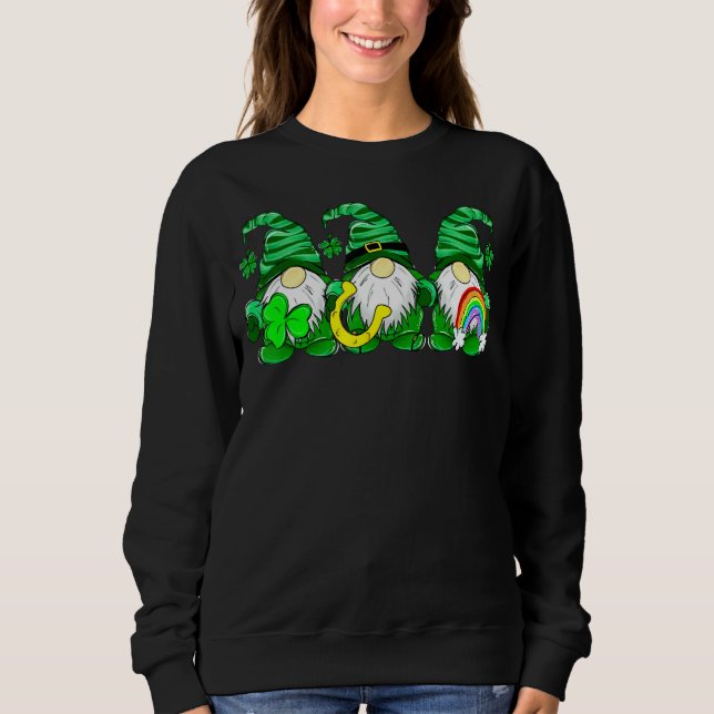 Sweatshirt Shenanigans Gnomes St Patrick S Day Cute Gnome Sh (Devant)