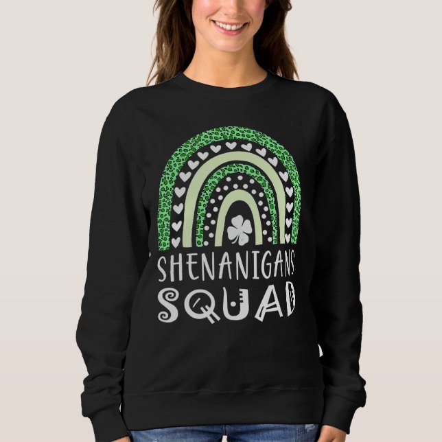 Sweatshirt Shenanigans Squad St Patrick S Day Hommes Femmes E (Devant)