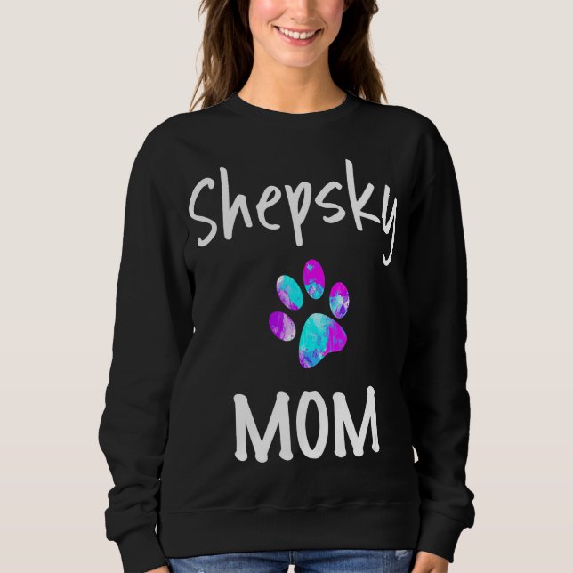 Sweatshirt Shepsky Mom German Shepherd Husky Mix Propriétaire (Devant)