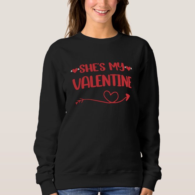 Sweatshirt She's My Valentine Matching Couples Valentine's Da (Devant)