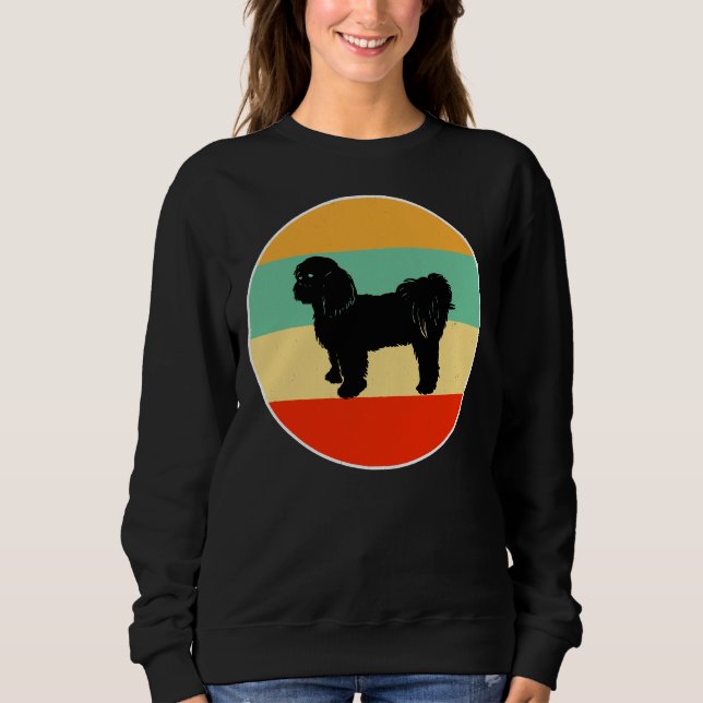 Sweatshirt Shih Tzu Court Clip Chien Maman Aimer R (Devant)