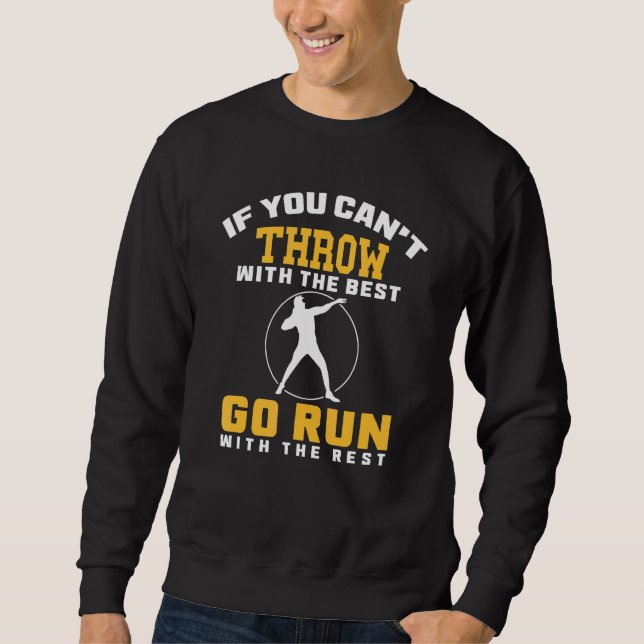 Sweatshirt Shot Placer Shot Shot Putter Athlète Thailter Pist (Devant)