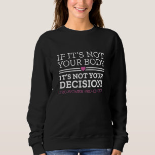 Sweatshirt Si ce n’est pas votre corps, ce n’est pas votre dé