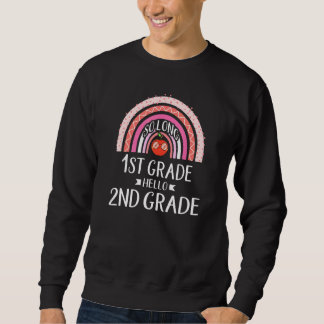 Sweatshirt SI LONGUE 1E ANNÉE HELLO 2E GRADE Rainbow enseigna