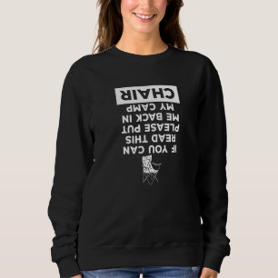Sweatshirt Si Vous Pouvez Lire Cela S'Il Vous Plaît Me Replac