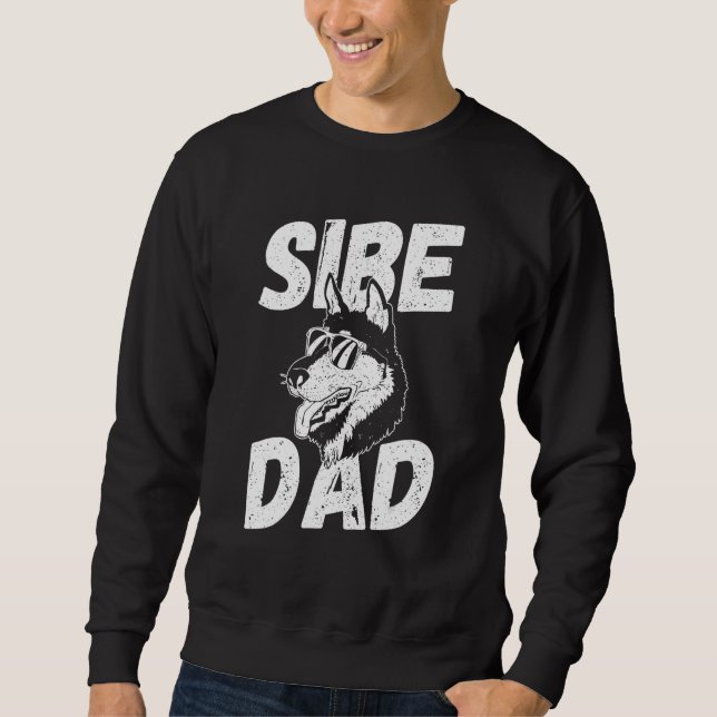 Sweatshirt Sibe Dad Siberian Husky (Devant)