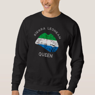 Sweatshirt Sierra Leone Sierra Léone Reine Lèvres Leonean Pri