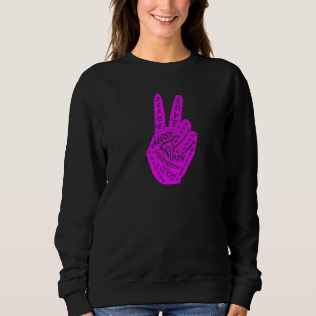 Sweatshirt Signal 9 pour la paix et non la guerre (Devant)