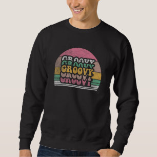 Sweatshirt Signe de paix rétro Amour 60s 70s Tie Dye Groovy H
