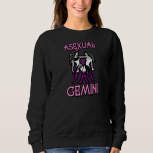 Sweatshirt Signe du zodiaque Gémeaux asexué Horoscope d'anniv