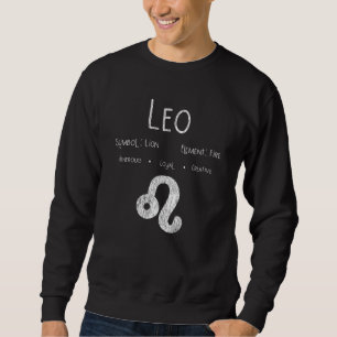 Sweatshirt Signe du zodiaque Lion Feu Astrologie Cadeau d'ann