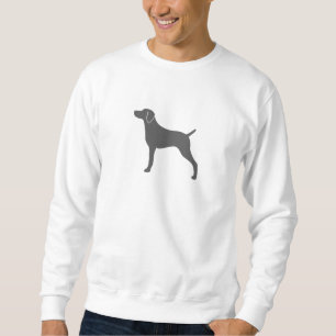 Sweatshirt Silhouette de la race de chien Weimaraner