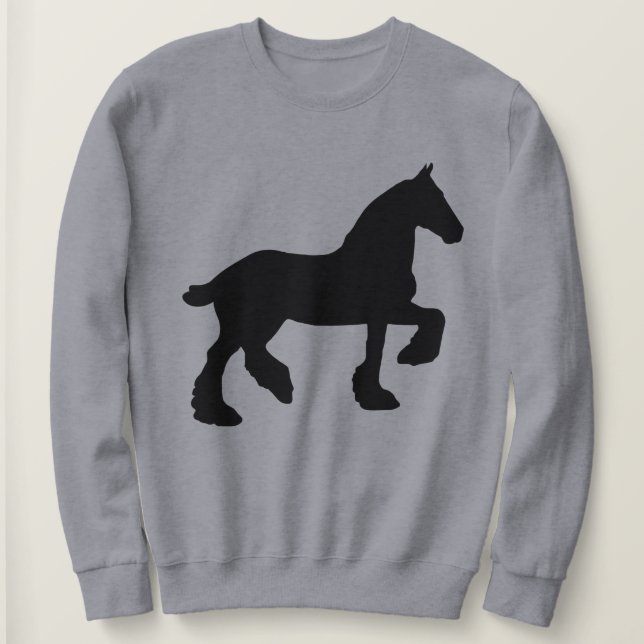 Sweatshirt Silhouette du cheval (Design devant)