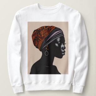 Sweatshirt Silhouette noire Africaine Américaine