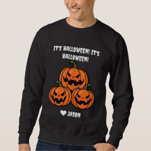 Sweatshirt Simple Halloween boo citrouille éffrayant Personna