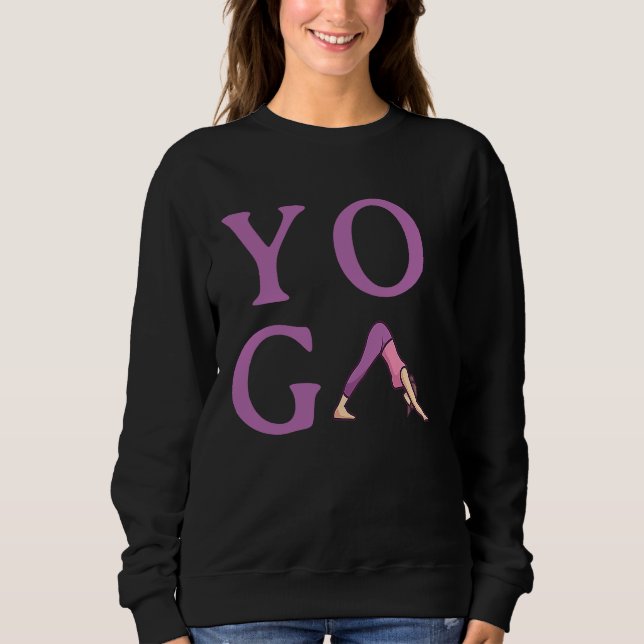 Sweatshirt Simple Minimalistic Yoga  1 (Devant)