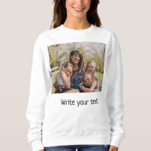 Sweatshirt simple minimum ajouter votre texte photo noël hott