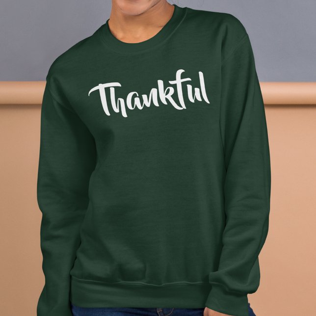 Sweatshirt Simple Script Thanksgiving Mère Fête (Créateur téléchargé)
