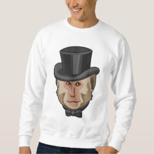 Sweatshirt Singe avec Cylindre