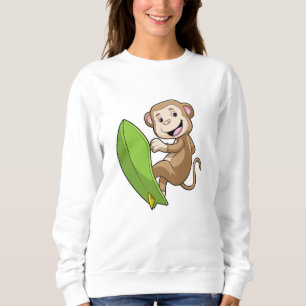 Sweatshirt Singe comme surfeur avec Surfer