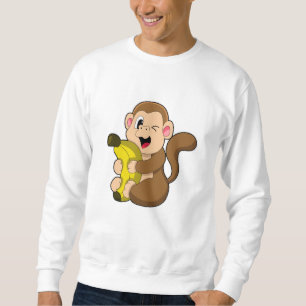 Sweatshirt Singe drôle avec banane