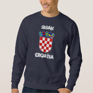 Sweatshirt Sisak, Croatie avec armoiries