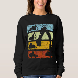 Sweatshirt Site de construction de conduite d'excavateur de D