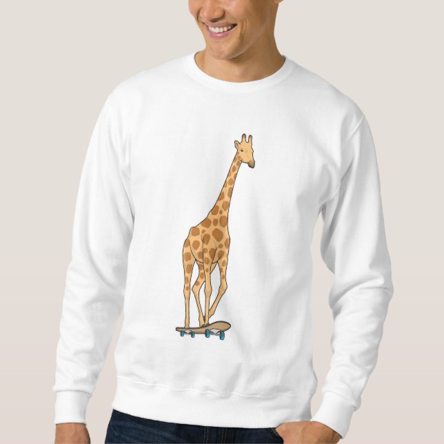 Sweatshirt Skateboard girafe (Devant)
