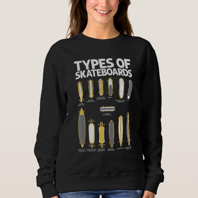Sweatshirt Skateboard Pour Ados Garçons Filles Skateboard (Devant)